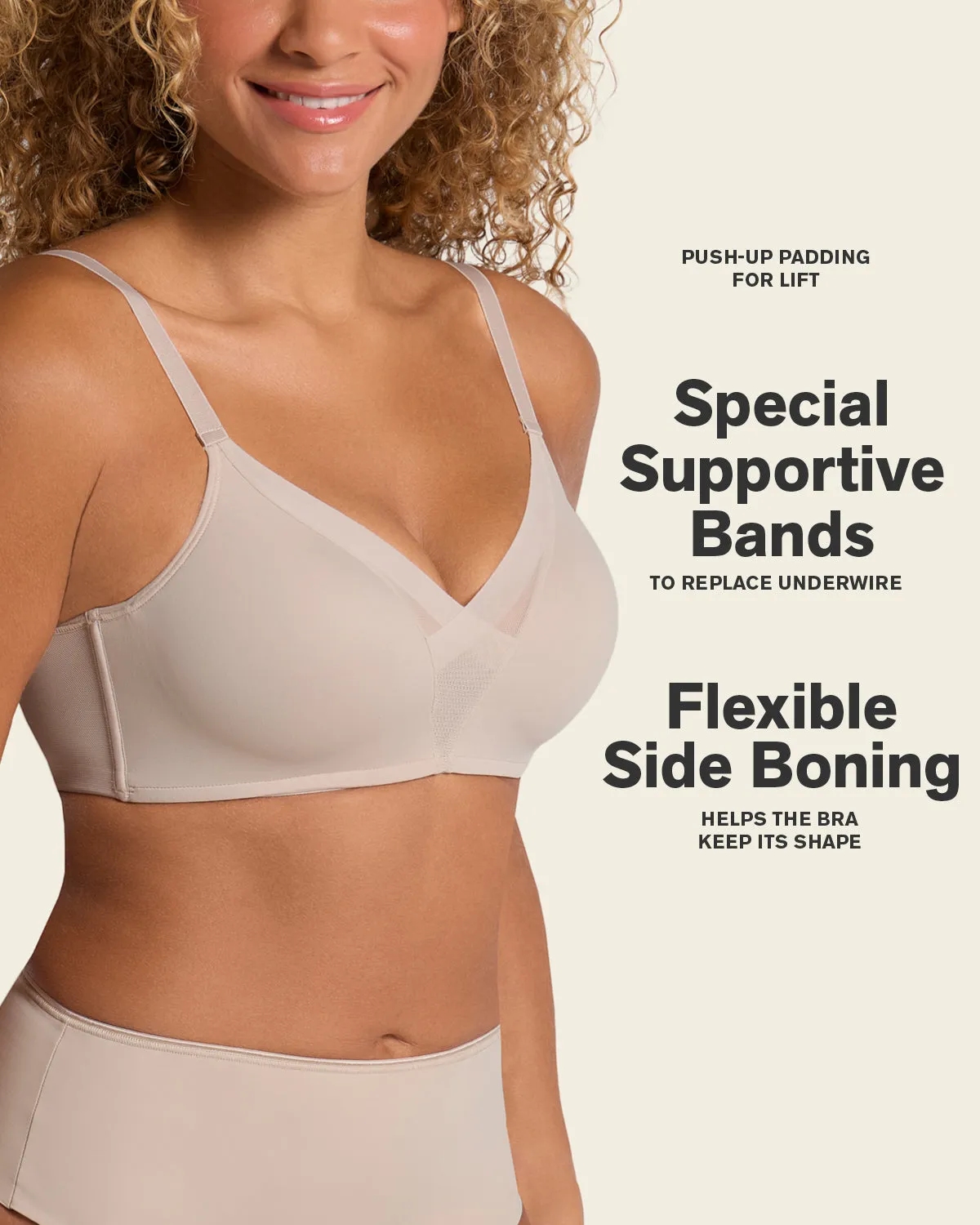 Wireless Push Up Bra