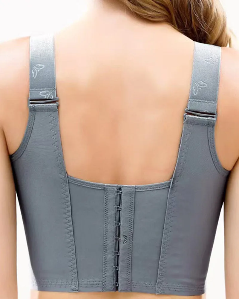 Women Front Closure Longline Full Cup Push Up Bra