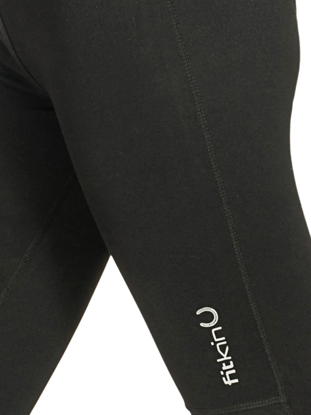 Women's Black Solid Laser Cut Tights