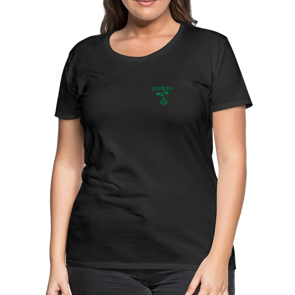 Women's VonJo Floral (Green Letter) Tee