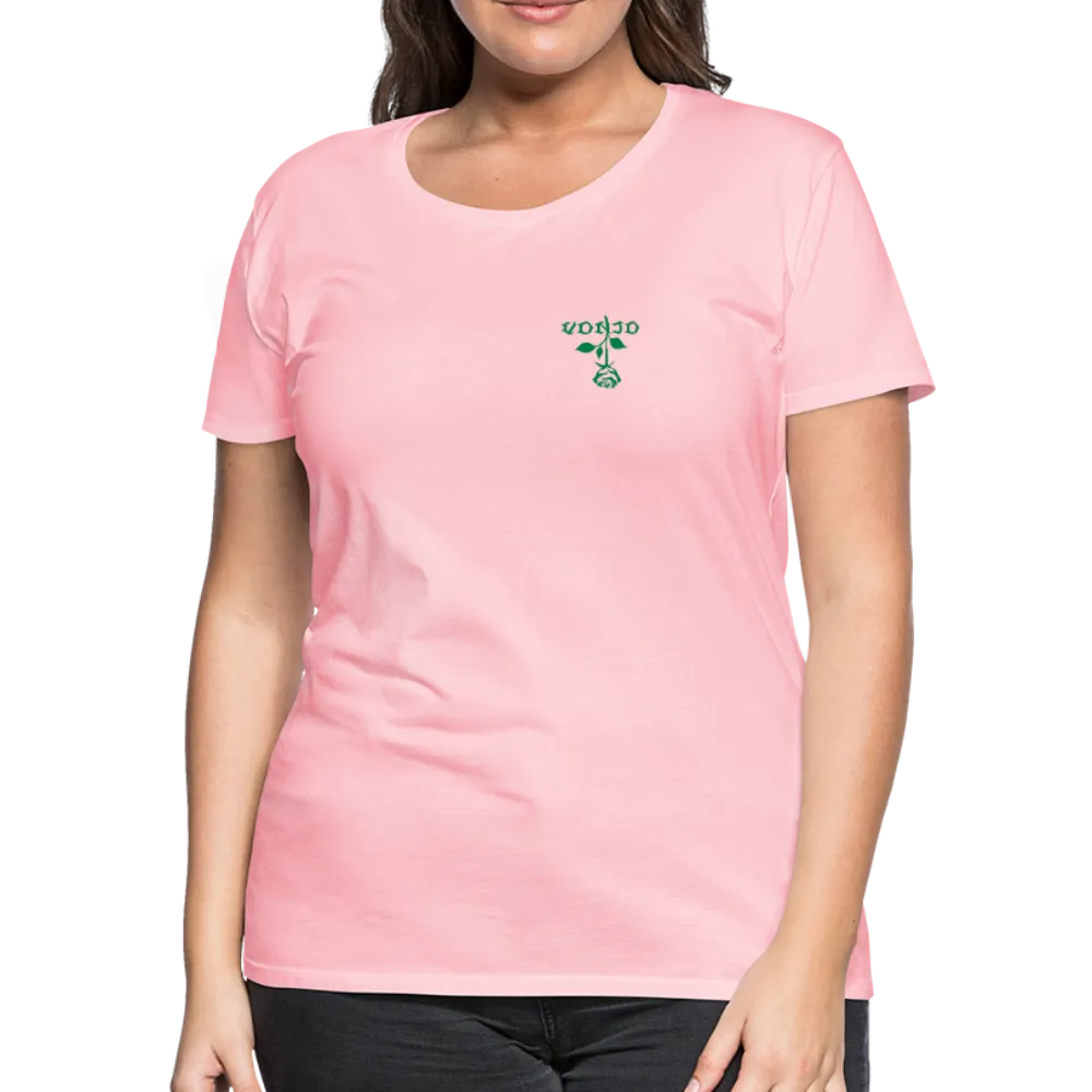 Women's VonJo Floral (Green Letter) Tee