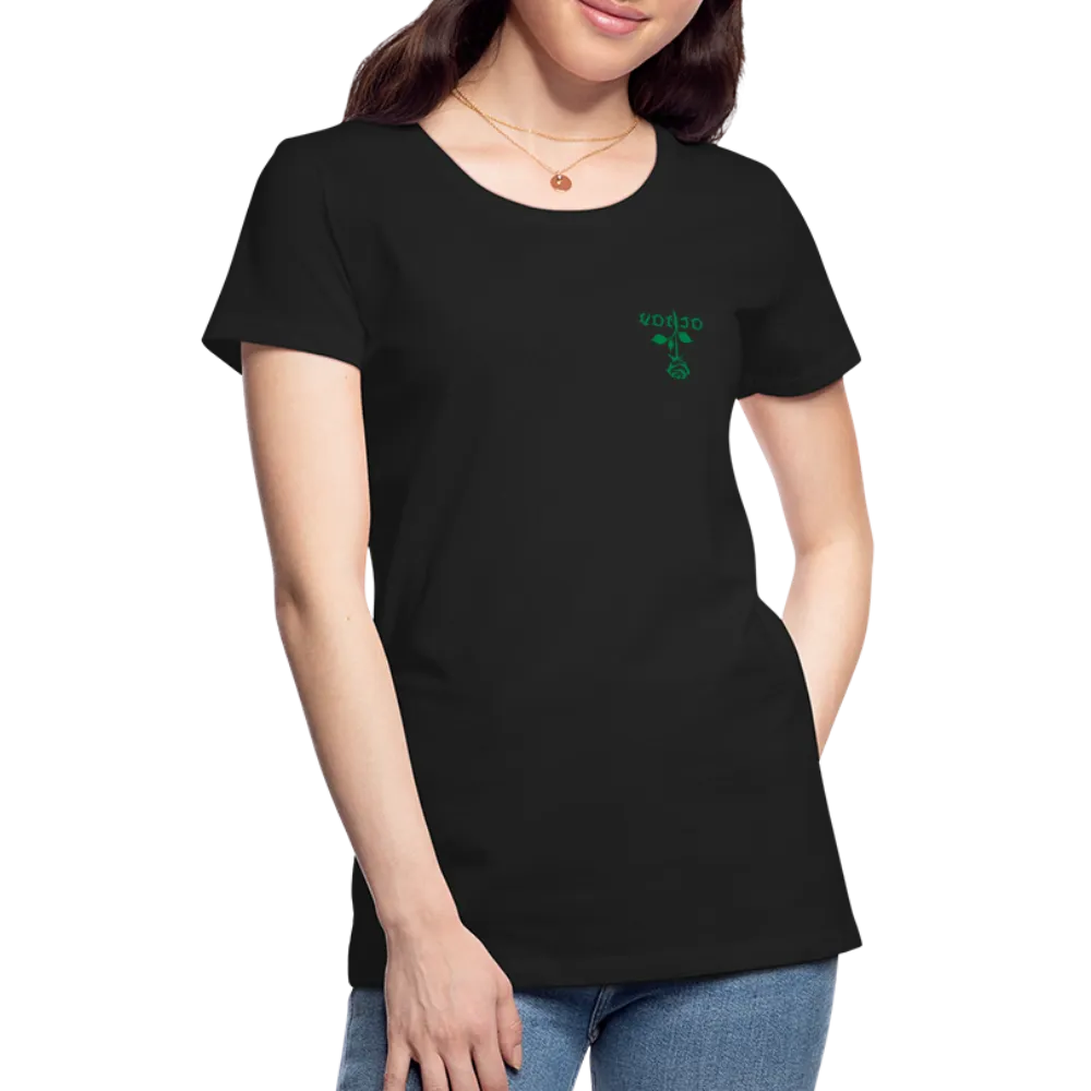 Women's VonJo Floral (Green Letter) Tee