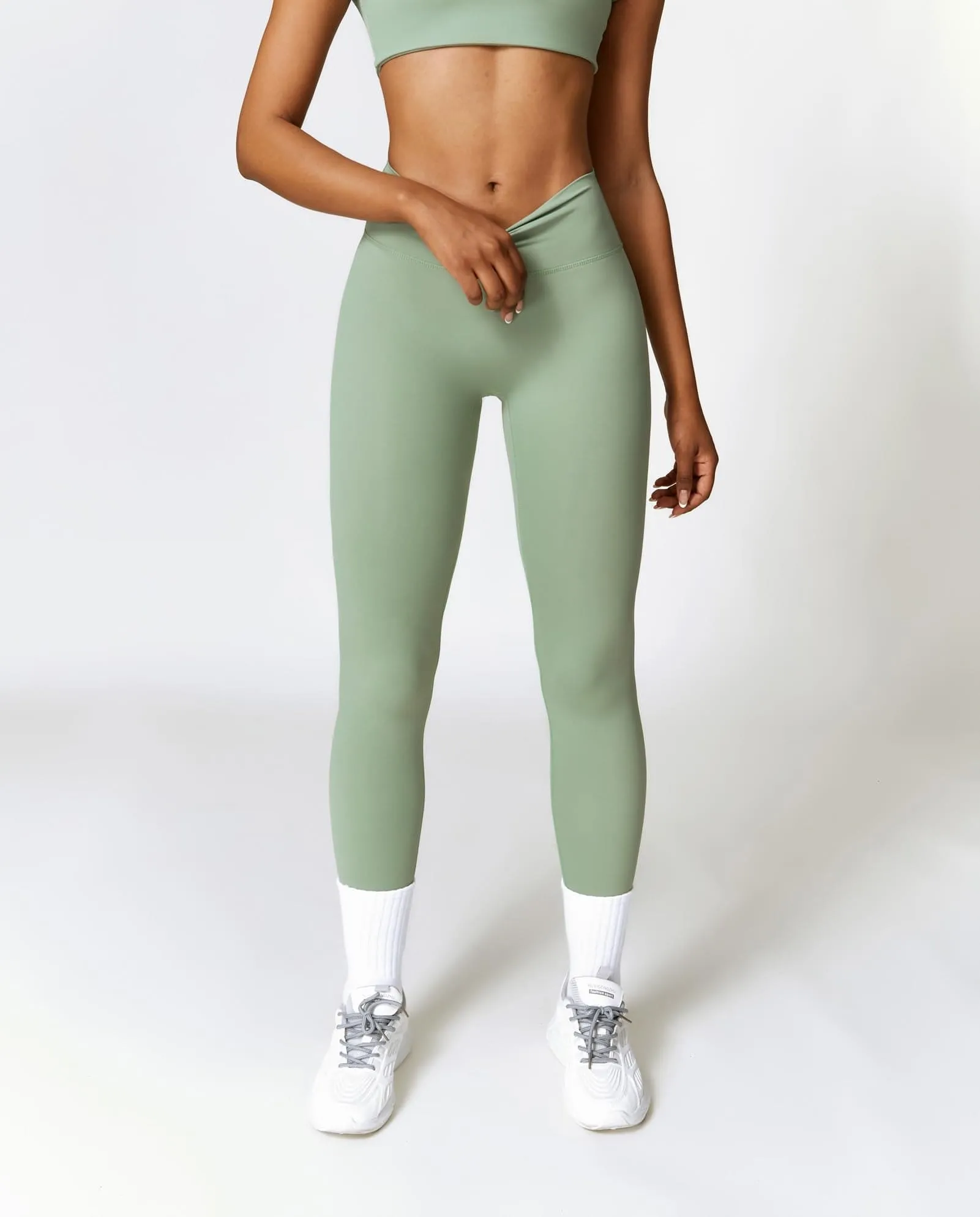 Womens Workout Sets Two Piece Seamless Stretch Cross Back Tank Top Matching Tummy Control High Waist Leggings Set 2 Piece For Women Gym Yoga Active Wear Outfits Athletic Work Out Clothes Green