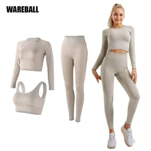 Yoga Set Workout Clothes Athletic Wear Sports Gym Leggings
