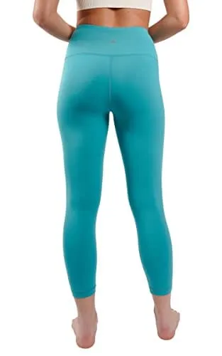 Yogalicious High Waist Ultra Soft Lightweight Capris - Green Slate Blue Lux