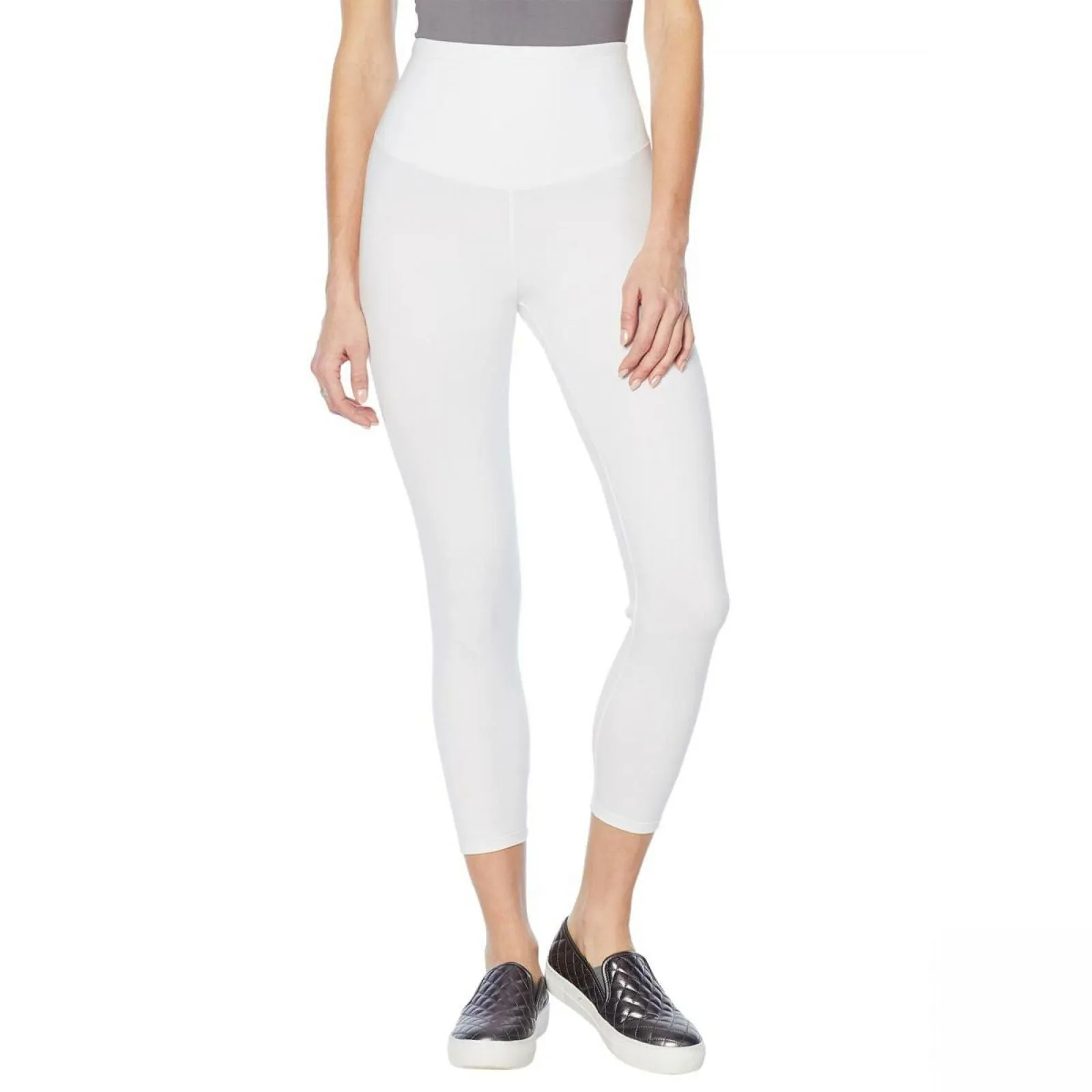 Yummie Women's 2 Pack Slimming Skimmer Leggings Black/ White Small