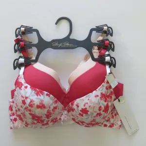 (#Z) Marilyn Monroe 3 pack No-Show Push-Up Lace Bras Size 36B