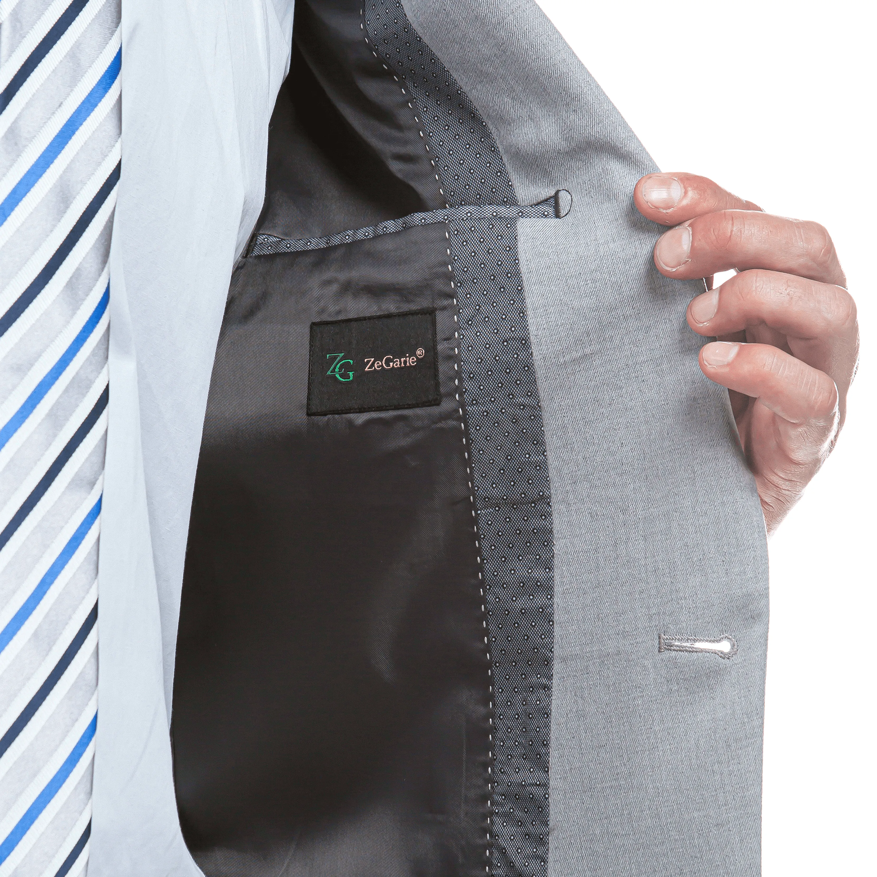 Zegarie Slim Fit Suit Separates Jacket, Celestial Grey