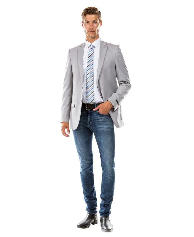 Zegarie Slim Fit Suit Separates Jacket, Celestial Grey