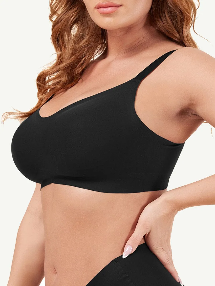 ZX-B-2pc Sexy Seamless Underwear with Shapewear Incorporated Push Up BRA