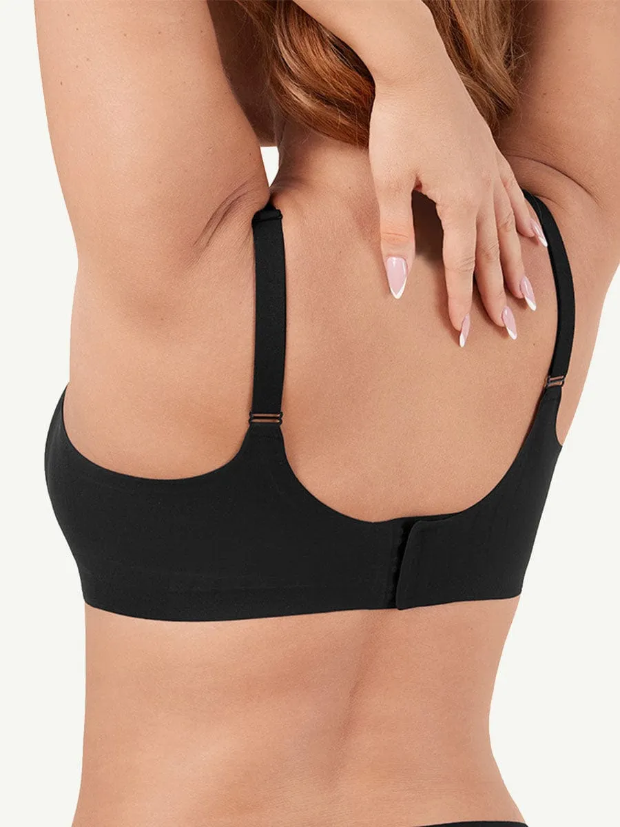 ZX-B-2pc Sexy Seamless Underwear with Shapewear Incorporated Push Up BRA