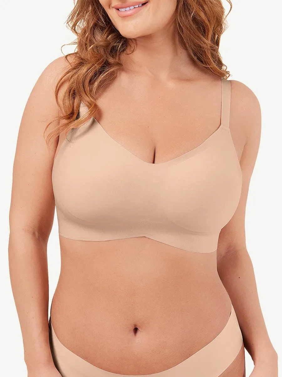 ZX-B-2pc Sexy Seamless Underwear with Shapewear Incorporated Push Up BRA