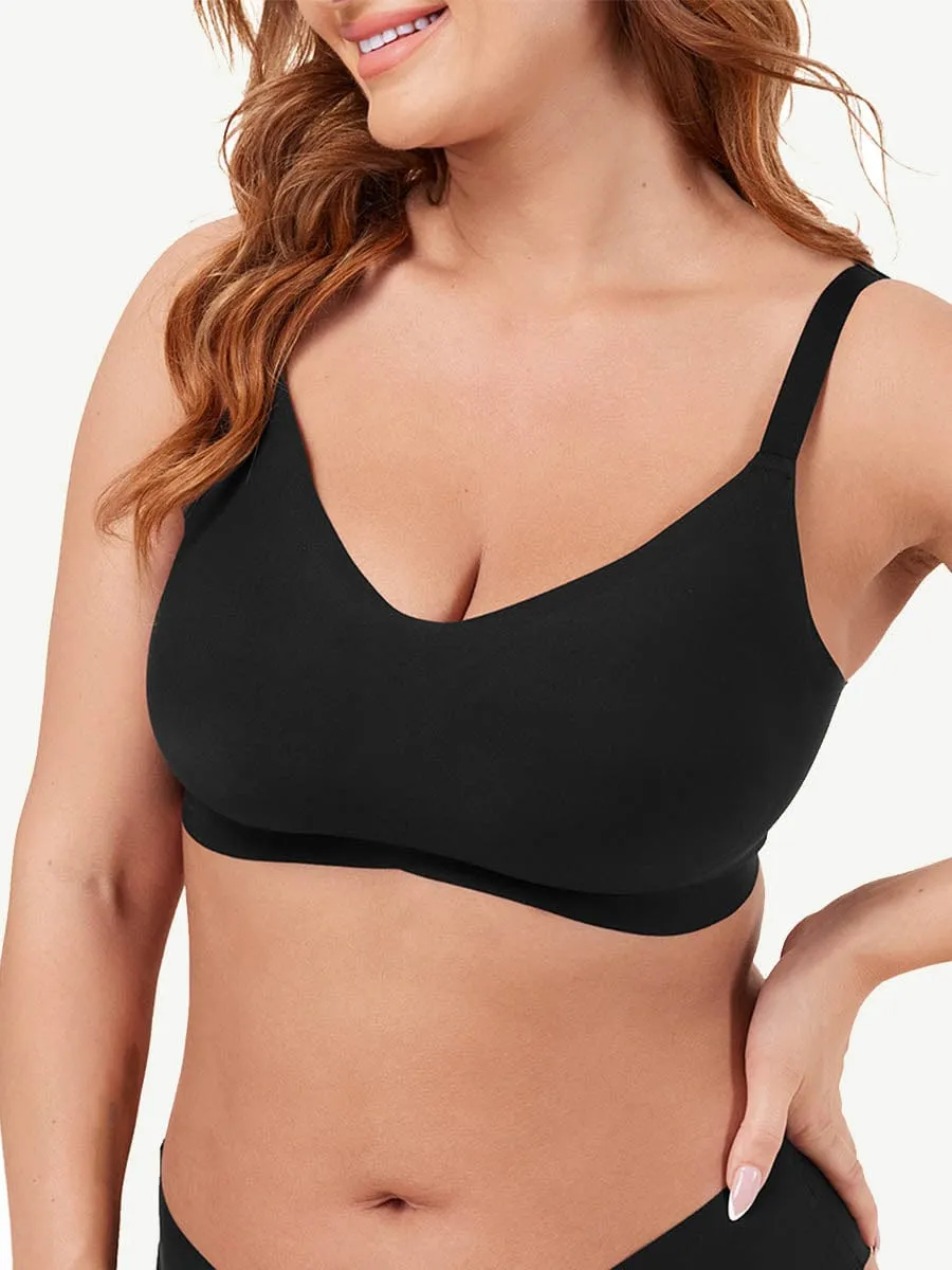 ZX-B-2pc Sexy Seamless Underwear with Shapewear Incorporated Push Up BRA