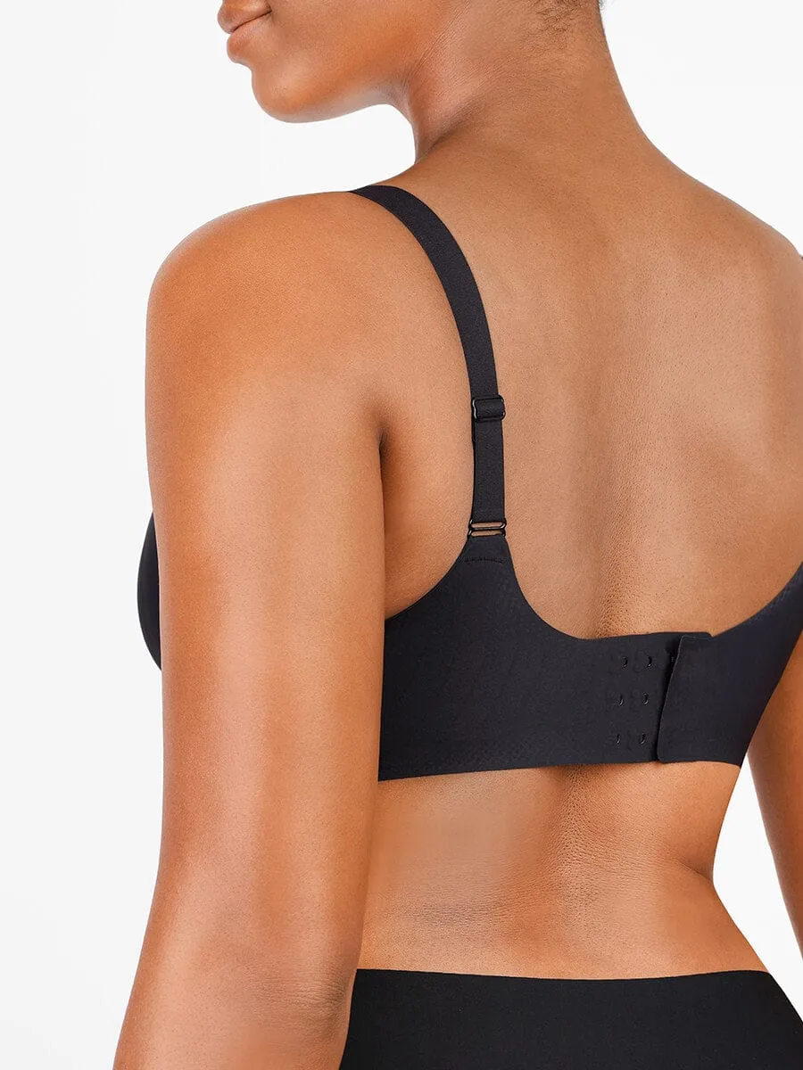 ZX-B-2pc Sexy Seamless Underwear with Shapewear Incorporated Push Up BRA